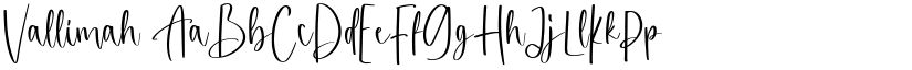 Vallimah font