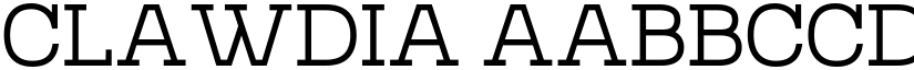 Clawdia font