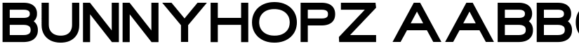 Bunnyhopz font