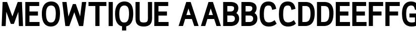 Meowtique font