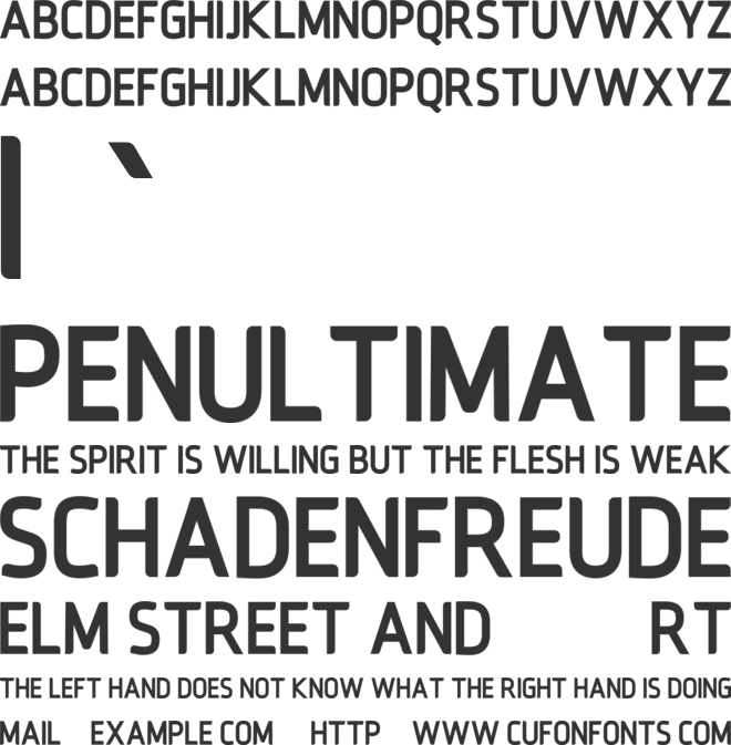 Woofarella font preview