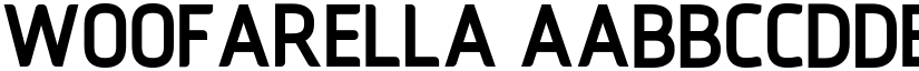 Woofarella font