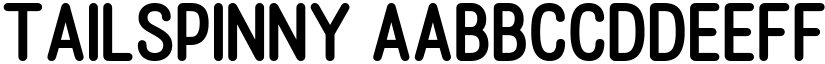Tailspinny font