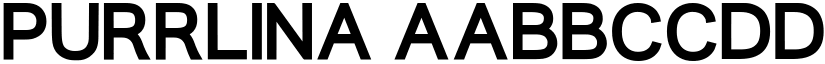 Purrlina font