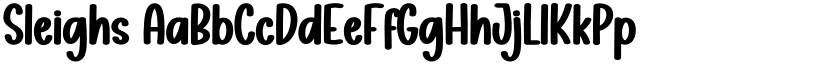 Sleighs font