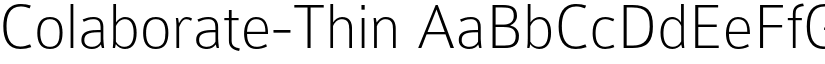 Colaborate-Thin font