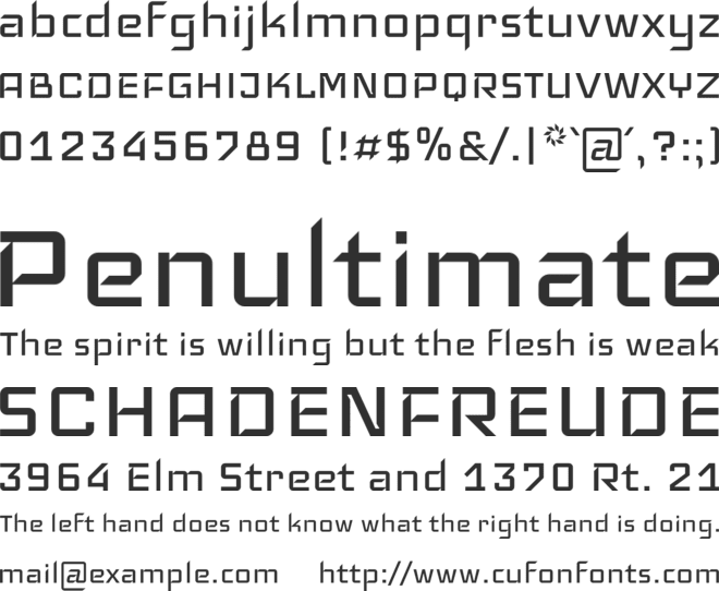 Iceland font preview