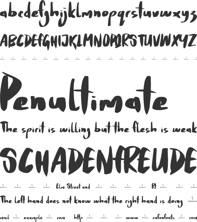 Smokey Kingston font preview