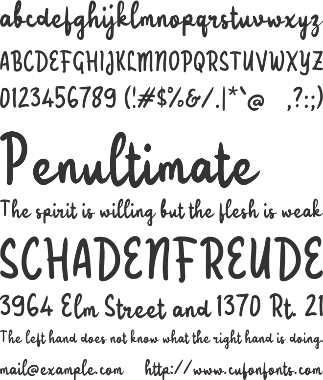 Ulayari Script font preview