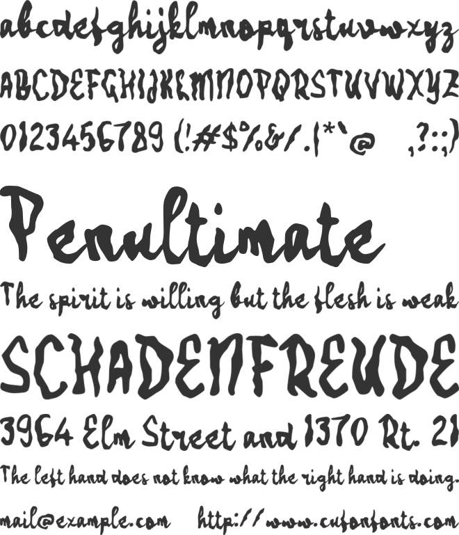 Urasiyan Grow font preview