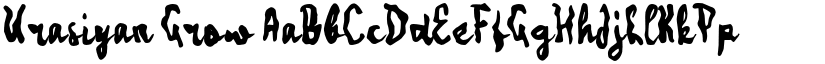 Urasiyan Grow font