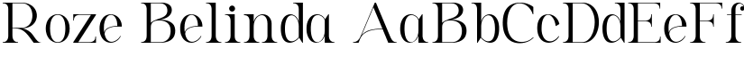 Roze Belinda font