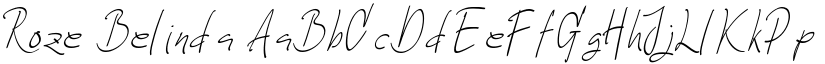 Roze Belinda font