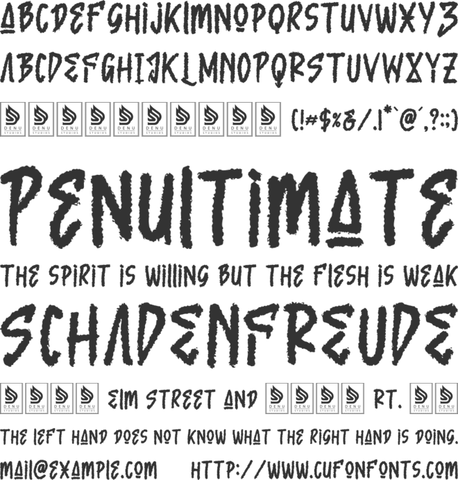 Ronwel Keeper font preview