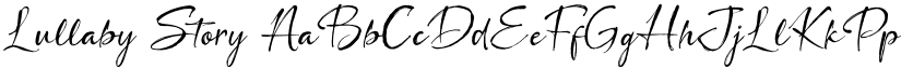 Lullaby Story font