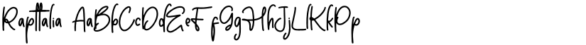 Rapttalia font