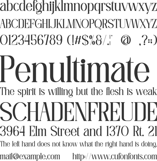 Amilado font preview