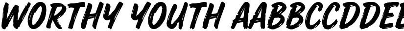 Worthy Youth font