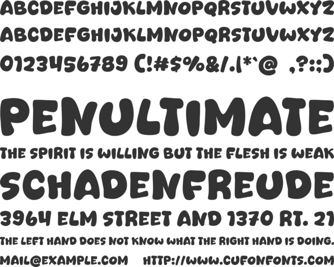 Dogbangy font preview