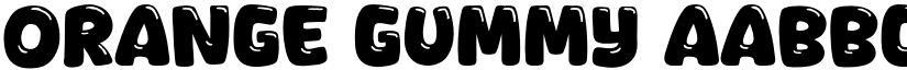 Orange Gummy font