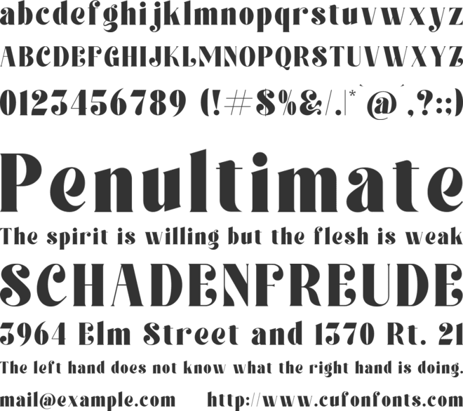 Forest Sunrise font preview