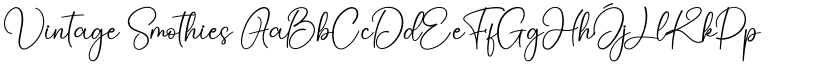 Vintage Smothies font