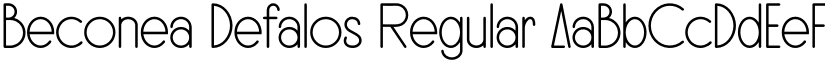 Beconea Defalos Regular font