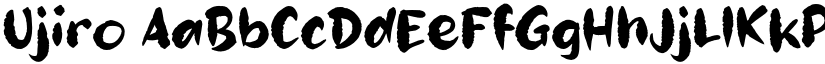 Ujiro font