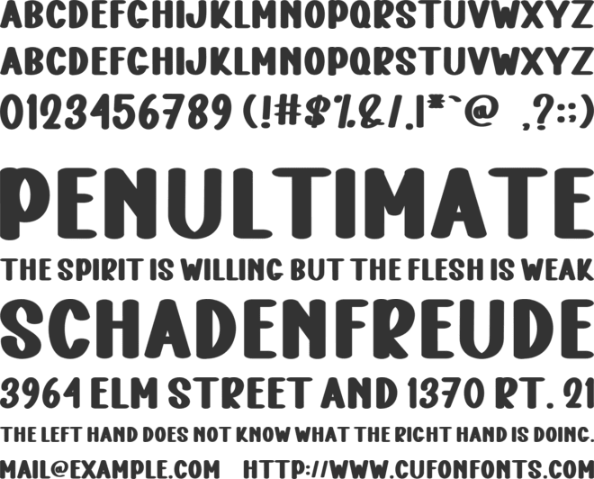 Letter Human font preview