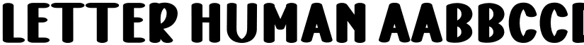 Letter Human font