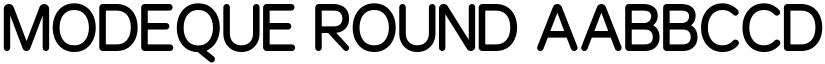 Modeque Round font