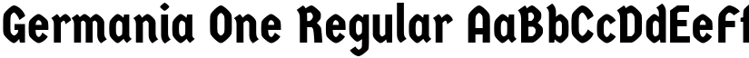 Germania One Regular font
