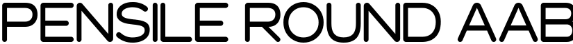 Pensile Round font