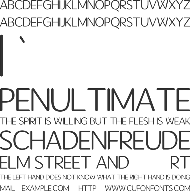 Debeaute Round font preview