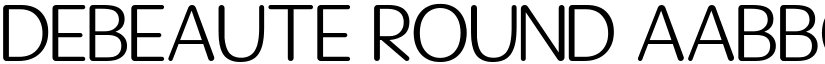 Debeaute Round font