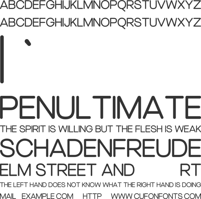 Purecloth Round font preview