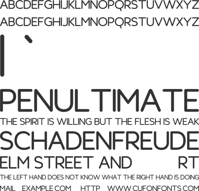 Westhon Round font preview