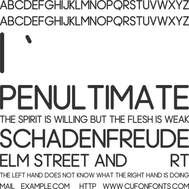 Colamelo Round font preview