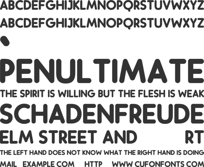 Hilmont Round font preview