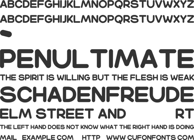 Westhetic Round font preview