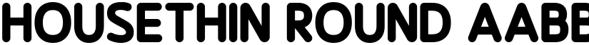 Housethin Round font