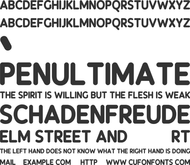 Rotioner Round font preview