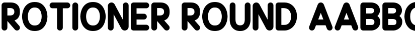 Rotioner Round font