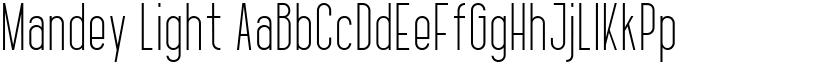 Mandey Light font