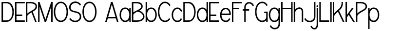 DERMOSO font
