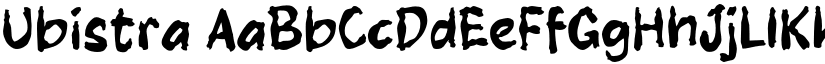 Ubistra font