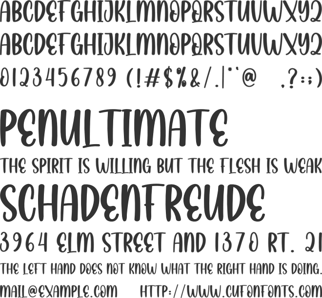 Christmas Day font preview