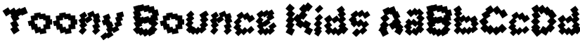 Toony Bounce Kids font