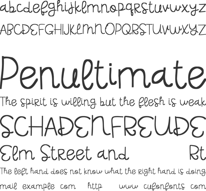 Arden PERSONAL USE font preview