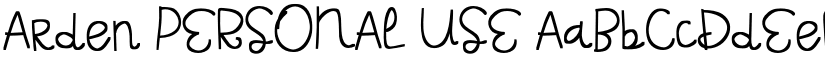 Arden PERSONAL USE font